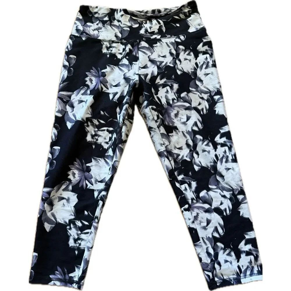 Balance Collection Floral Print Active Leggings Women’s Reg Size XL V729